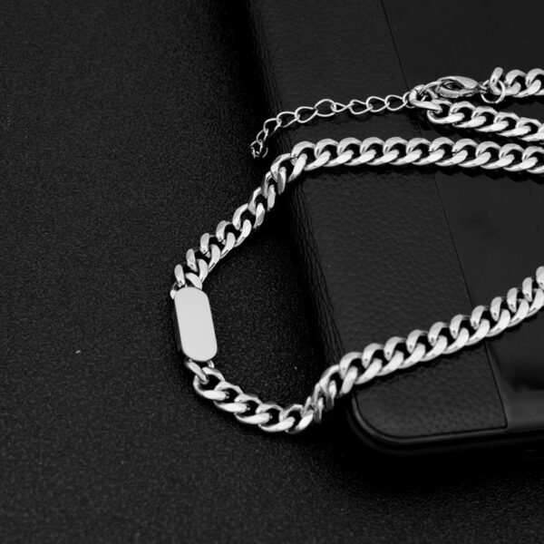 Men’s Stainless Steel Cuban Link Chain Necklace – Bold & Minimalist Design ⛓️✨ - Image 5