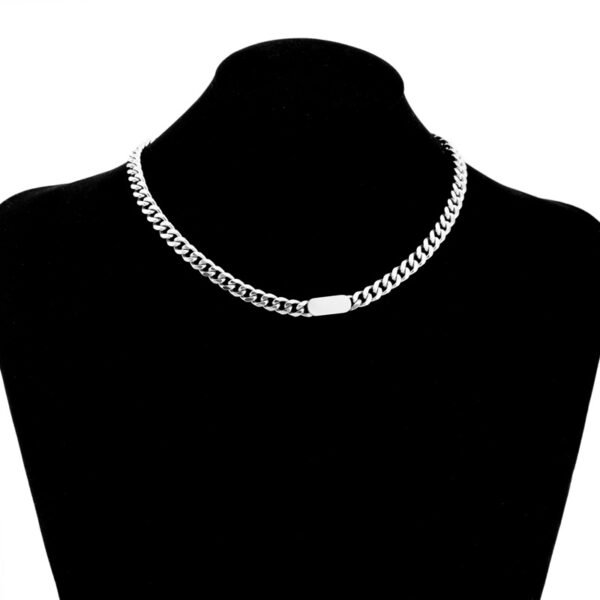 Men’s Stainless Steel Cuban Link Chain Necklace – Bold & Minimalist Design ⛓️✨ - Image 4