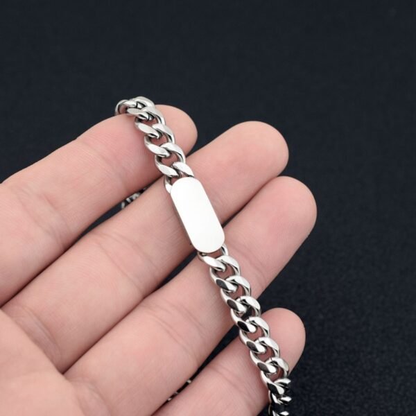 Men’s Stainless Steel Cuban Link Chain Necklace – Bold & Minimalist Design ⛓️✨ - Image 7