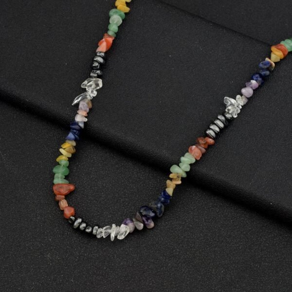 Natural Multicolor Gemstone Chip Necklace – Chakra Healing Crystals 🌈✨ - Image 6