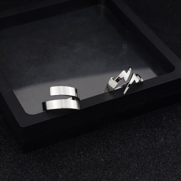 Minimalist Open Spiral Stainless Steel Ring – Adjustable Modern Band ✨ - Image 2