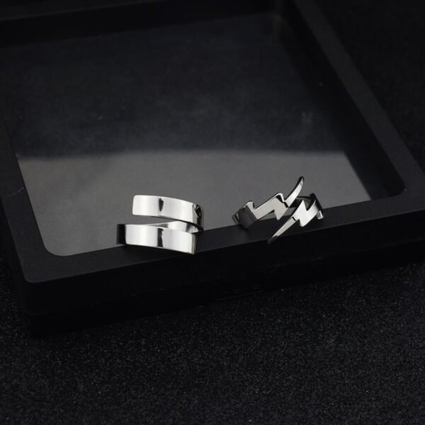 Minimalist Open Spiral Stainless Steel Ring – Adjustable Modern Band ✨ - Image 3