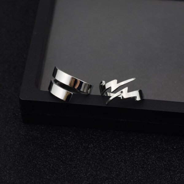 Minimalist Open Spiral Stainless Steel Ring – Adjustable Modern Band ✨ - Image 5