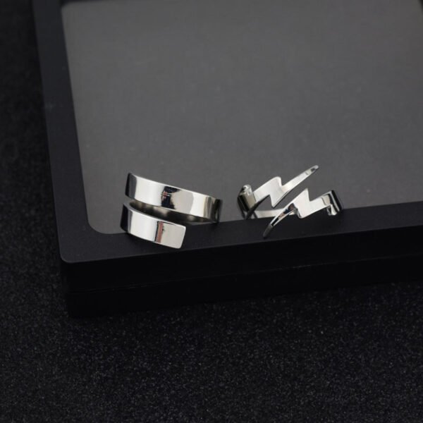 Minimalist Open Spiral Stainless Steel Ring – Adjustable Modern Band ✨ - Image 6