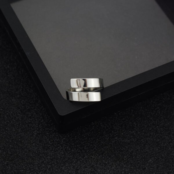 Minimalist Open Spiral Stainless Steel Ring – Adjustable Modern Band ✨ - Image 8